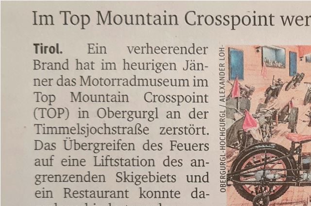 motorradmuseum obergurgl - kurier berichtet