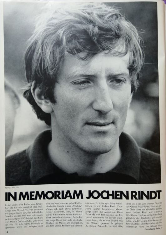 einfach eine legende - in memoriam jochen rindt